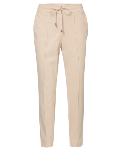 YAYA JERSEY BROEK MET TREKKOORD BEIGE