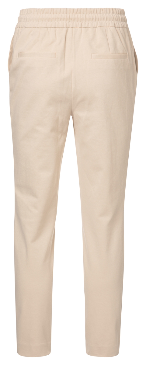 JERSEY BROEK MET TREKKOORD BEIGE