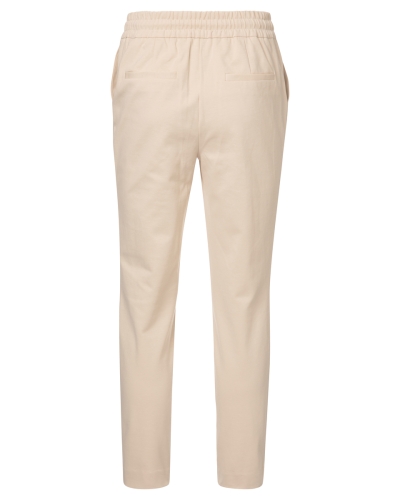 JERSEY BROEK MET TREKKOORD BEIGE