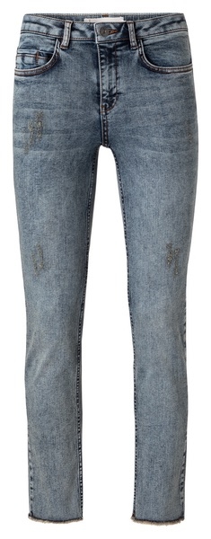 STRAIGHT DENIM MET AFGEKNIPTE ZOOM