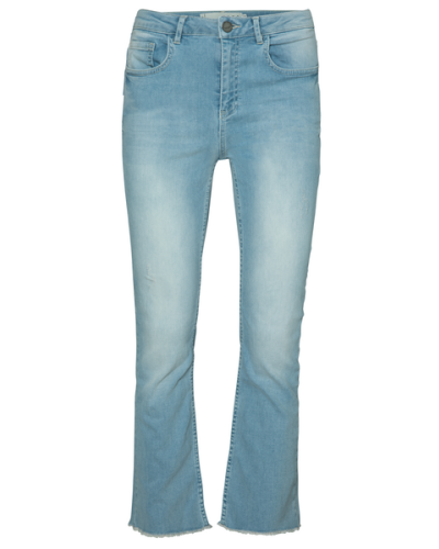 YAYA KICK FLARE DENIM 7/8 LENGTH BLUE DENIM