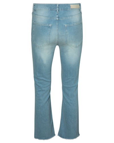 KICK FLARE DENIM 7/8 LENGTH BLUE DENIM