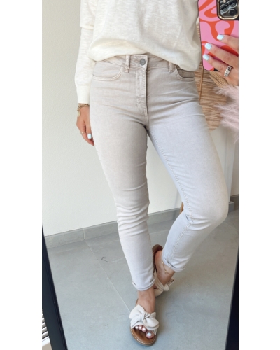 YAYA DENIM BEIGE GREY
