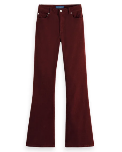 Scotch & Soda THE CHARM GARMENT DYED CORDUROY JEANS RED