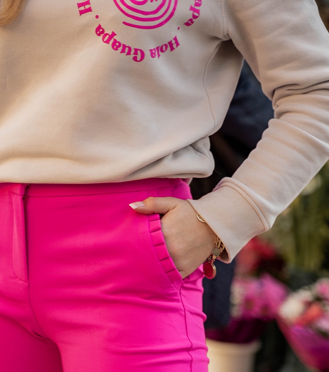 BROEK MEGGY FUCHSIA