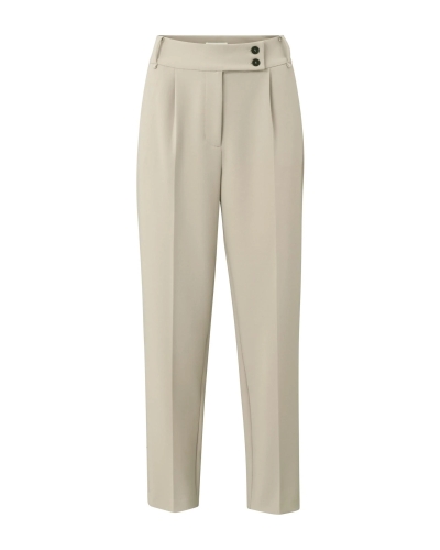 YAYA HIGH WAIST PANTALON BEIGE