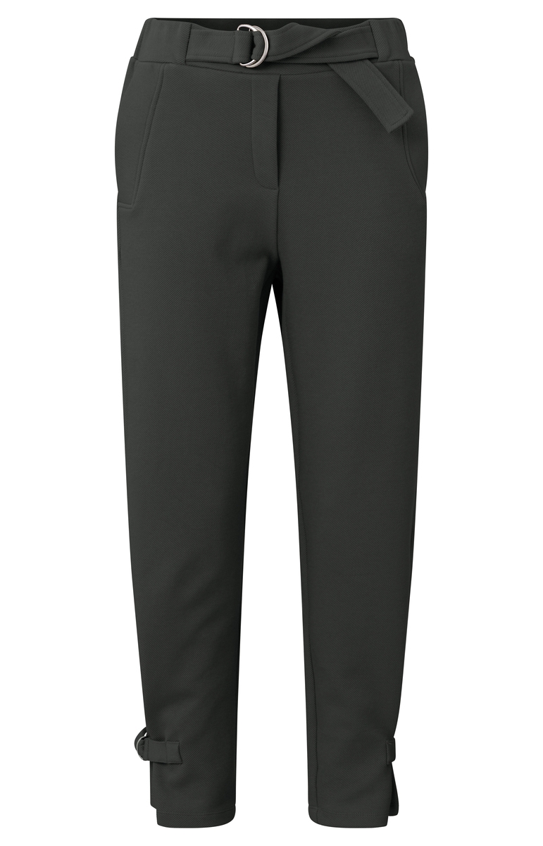 JERSEY BROEK MET RIEMPJE ZWART