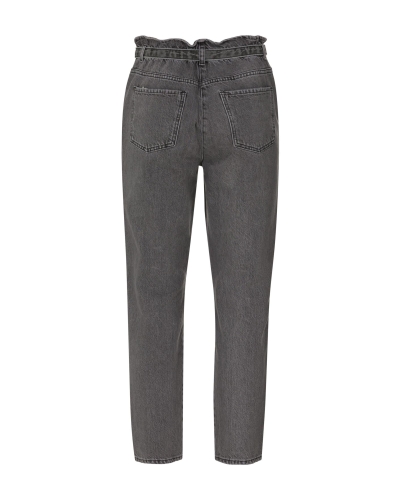  MOM JEANS WITH PRINTED BELT