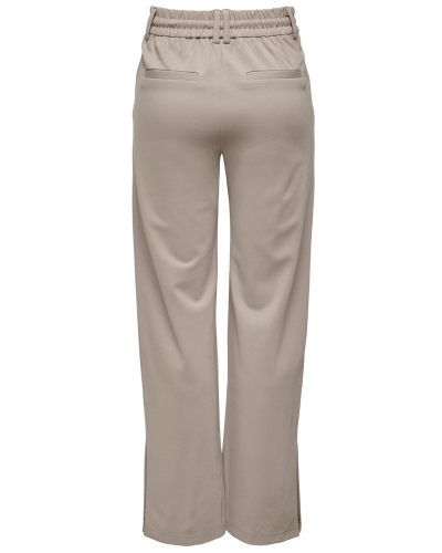 POPTRASH STRAIGHT SLIT PANTS BEIGE