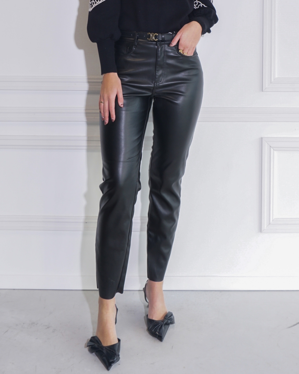 EMILY LEREN BROEK ZWART