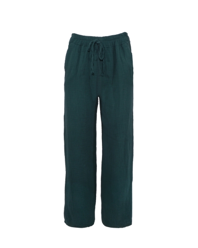 MOUSSELINE BROEK TARA GROEN 