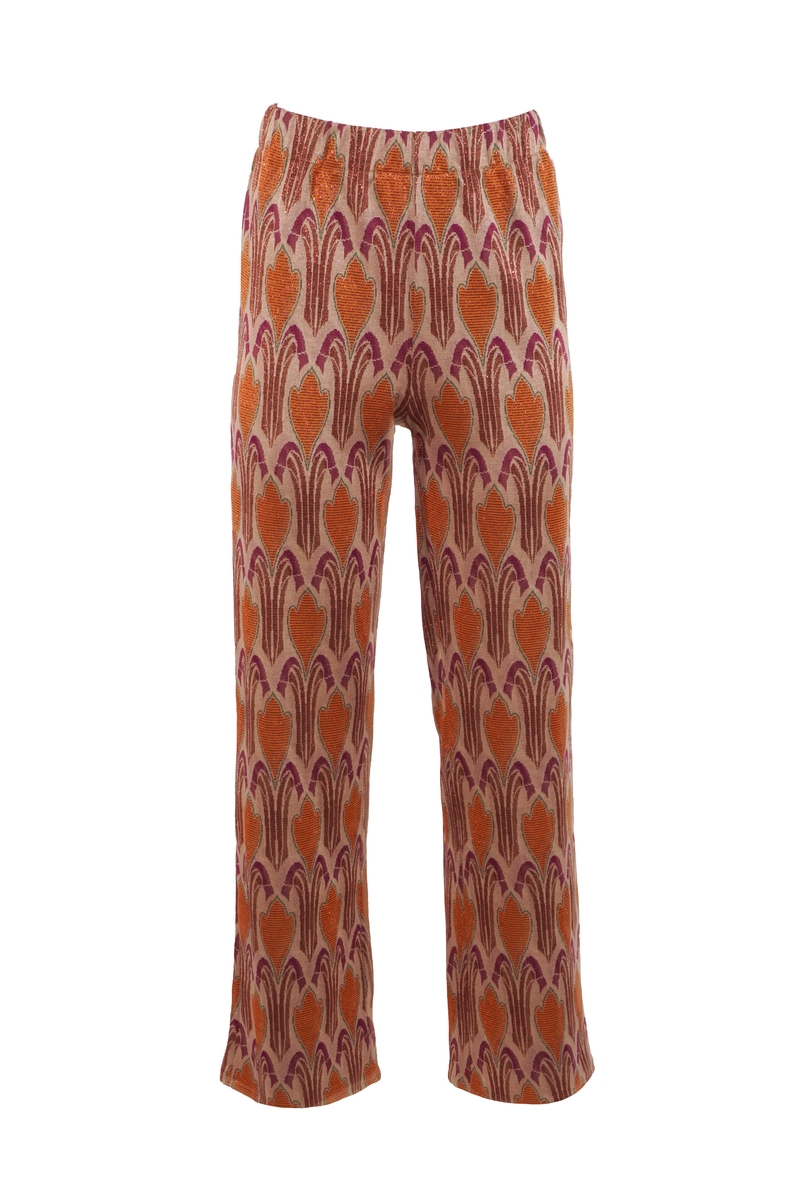 PANTALON NEGIN LUREX ORANJE