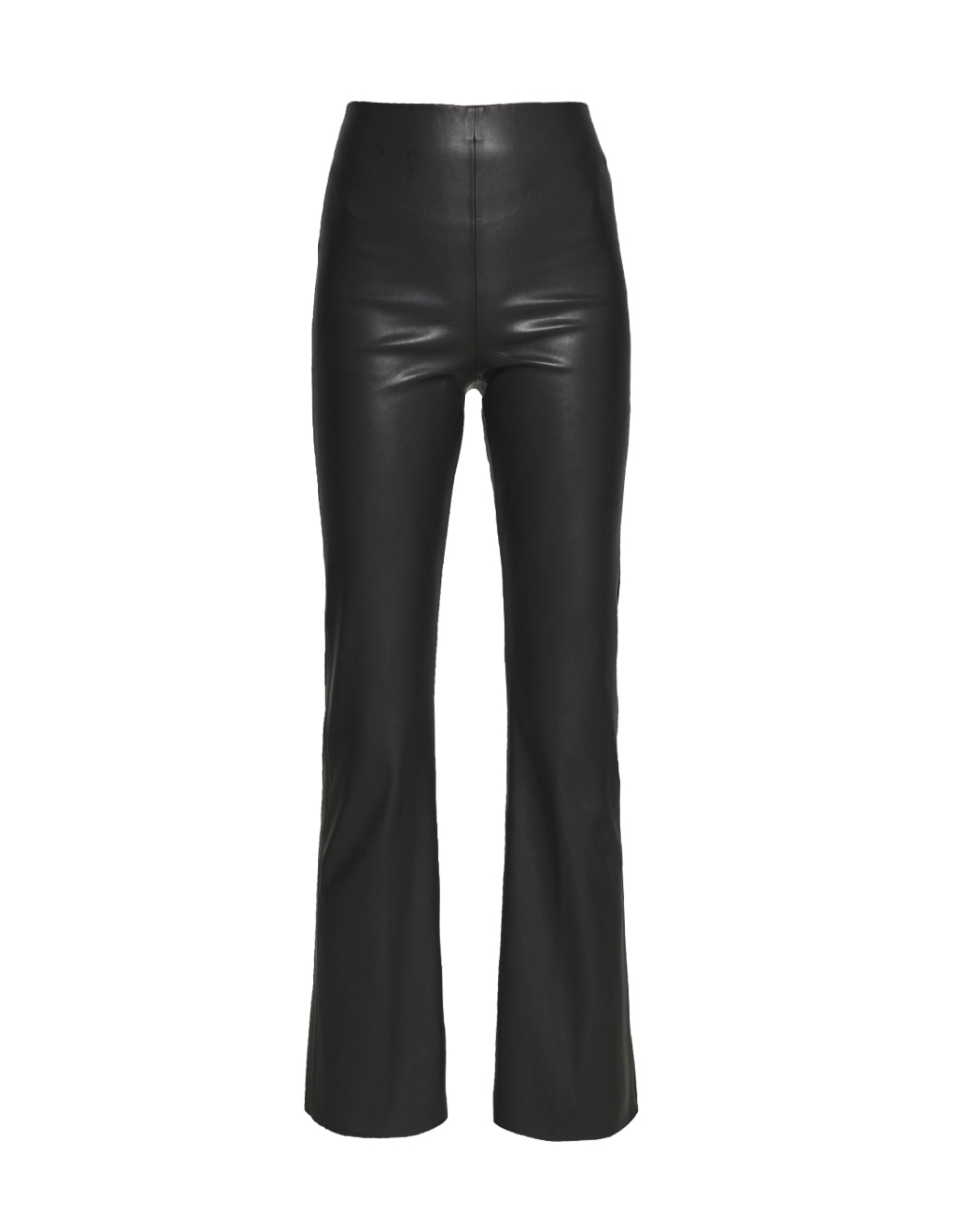 Gossip LEATHER LOOK BROEK MET SPLIT Zwart
