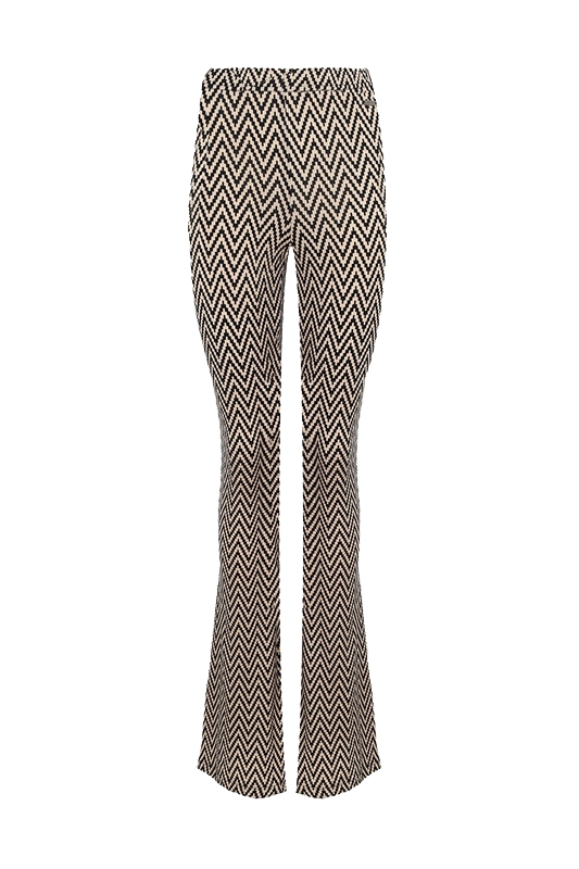 ZIG ZAG FLARED BEIGE