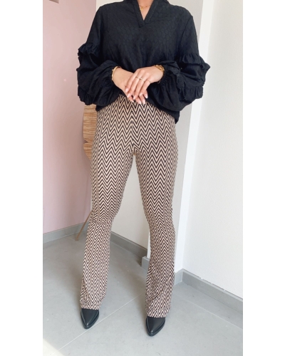Ambika ZIG ZAG FLARED BEIGE