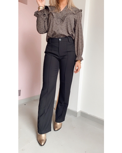 Gossip STRAIGHT LEG PANTALON ZWART