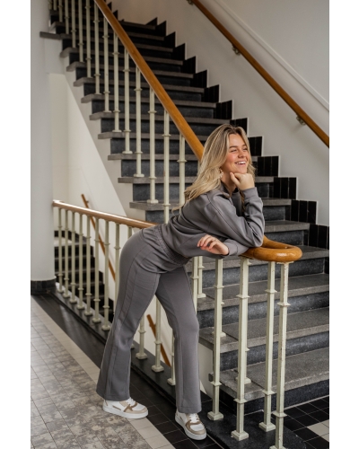 YAYA YAYA JERSEY WIDE LEG BROEK