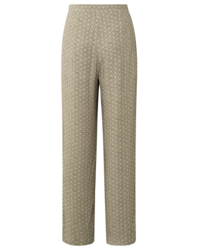 WIJDE BROEK MET PRINT BEIGE