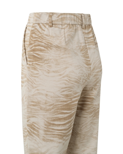JERSEY PANTALON MET STEEKZAKKEN EN DIERENPRINT