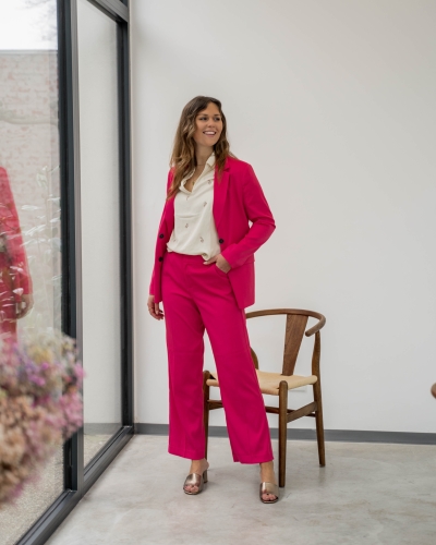 YAYA PANTALON LOOSE FIT ROZE