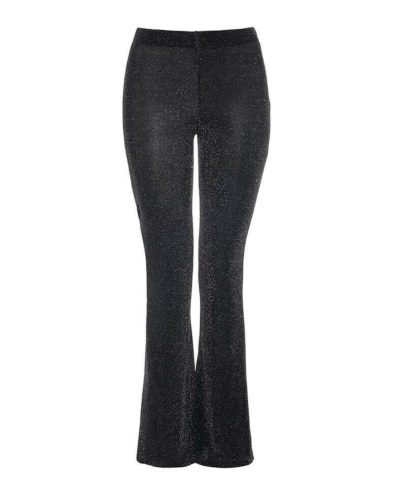FLARED LUREX ZWART