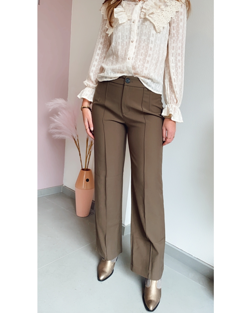 STRAIGHT LEG PANTALON BRUIN