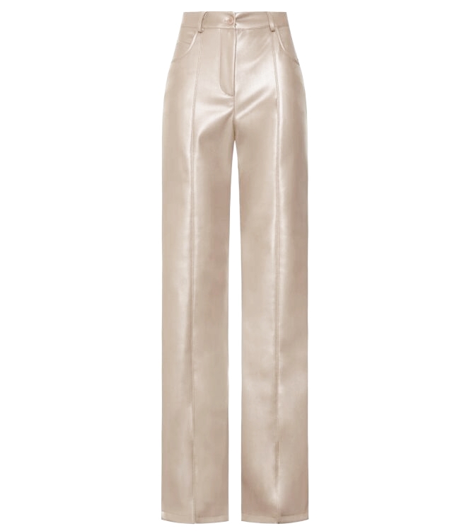 PU PANTS ANNE ECRU