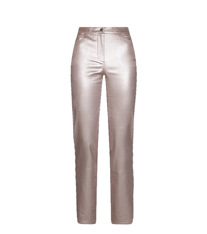 ANNE PU PANTS CHAMPAGNE METALLIC