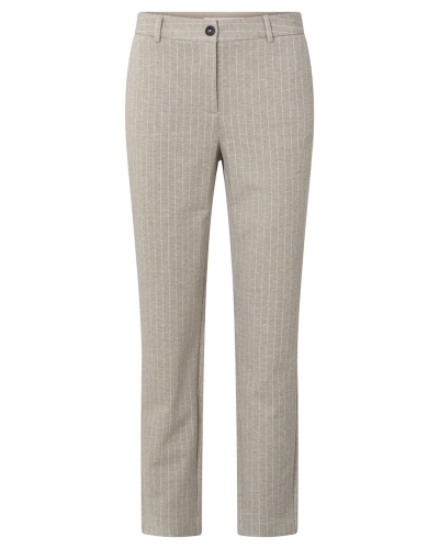 PANTALON MET KRIJTSTREEP BRUIN