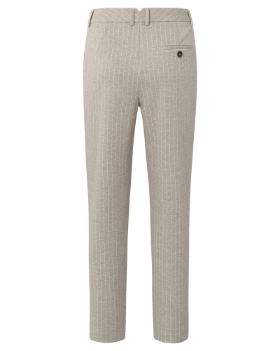 PANTALON MET KRIJTSTREEP BRUIN