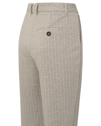 PANTALON MET KRIJTSTREEP BRUIN