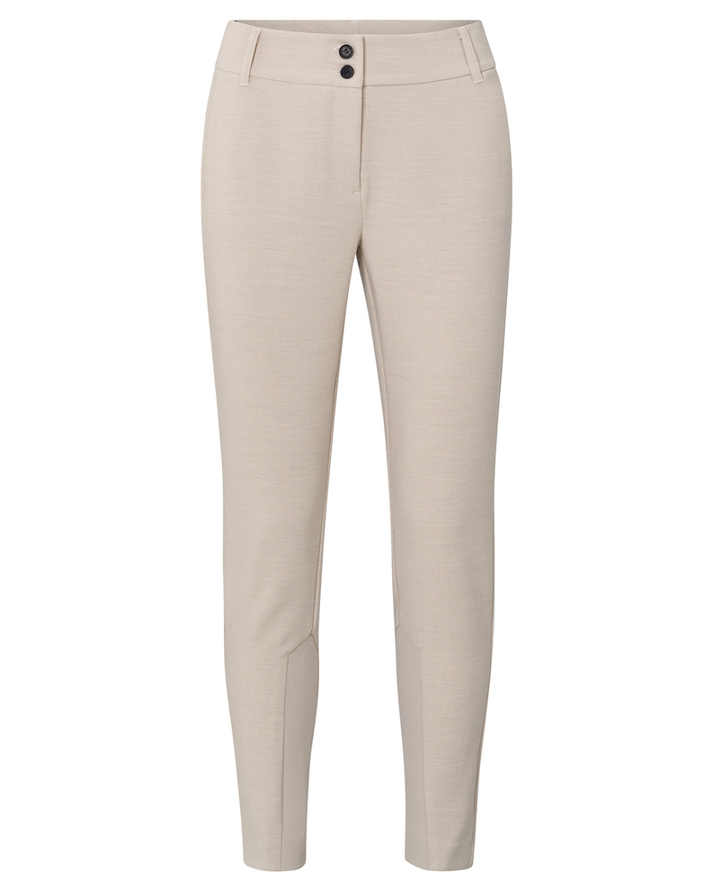 SLIM FIT PANTALON BRUIN MELANGE