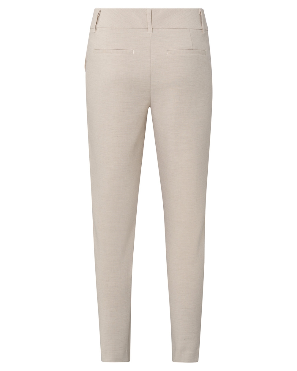 SLIM FIT PANTALON BRUIN MELANGE