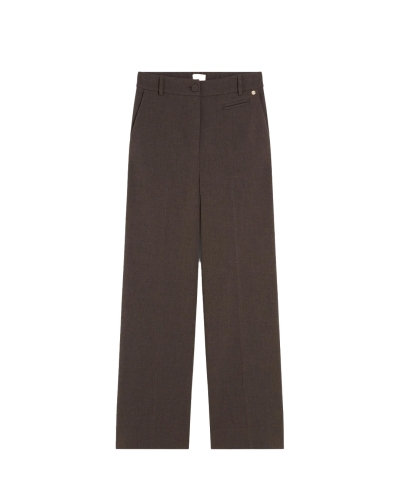Josh V WIDE LEG PANTALON DONKERGRIJS