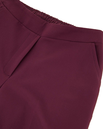 PANTALON MET ELASTISCHE TAILLEBAND PAARS