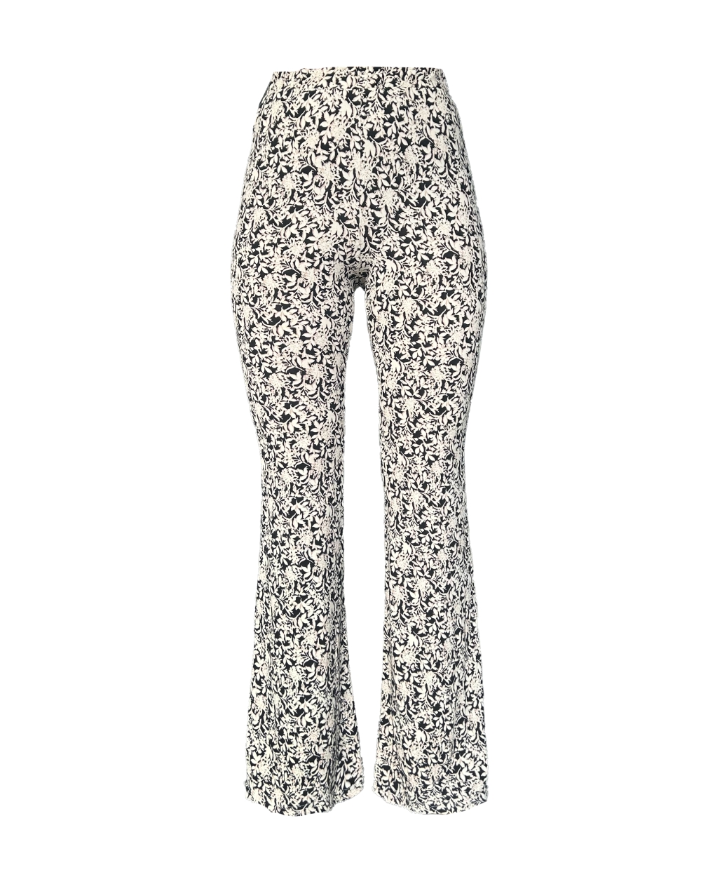 FLARED BROEK DONNA BEIGE PRINT
