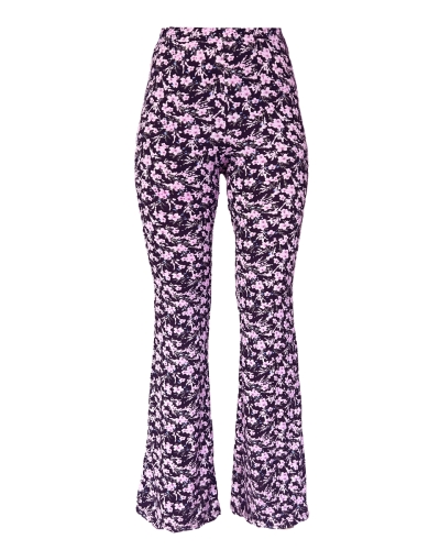 FLARED BROEK DONNA ROZE BLOEMEN