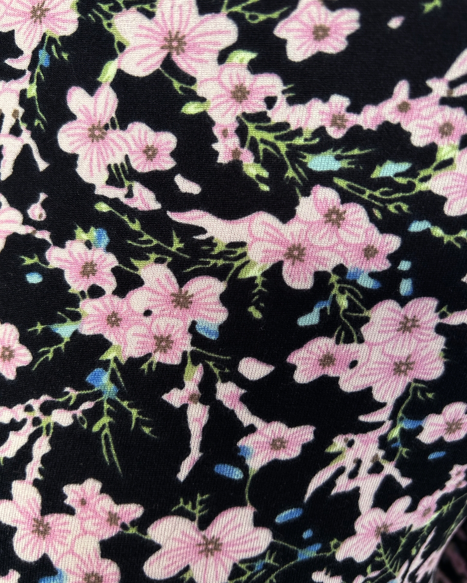 FLARED BROEK DONNA ROZE BLOEMEN