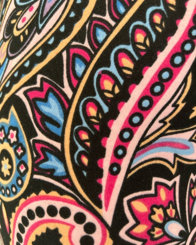 FLARED BROEK DONNA ZWART PAISLEY