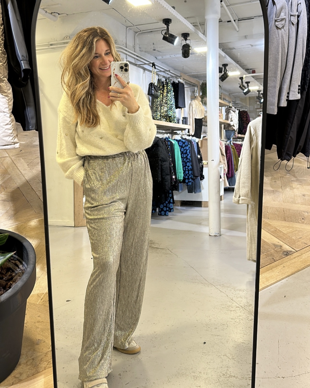 PANTALON GLITTER GOUD