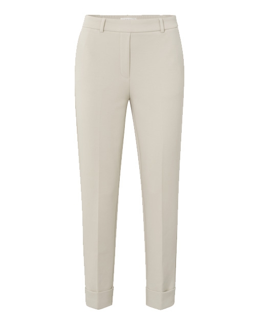 SCUBA BROEK MET RECHTE PIJP BEIGE