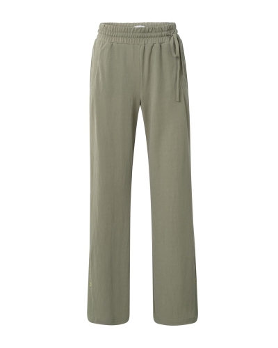 PANTALON MET KNOOPDETAILS ARMY GREEN