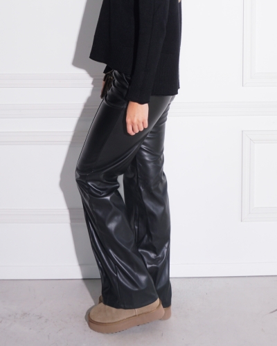 Gossip PU PANTS ZWART