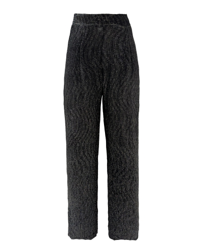 BROEK LUREX ZILVER