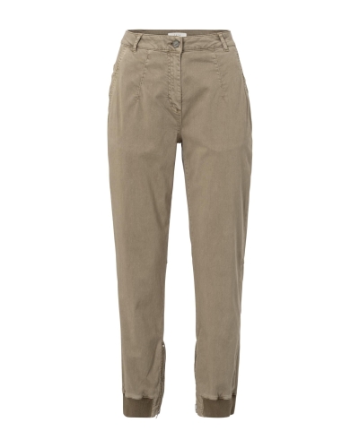 CARGO BROEK MET ELASTISCHE PIJP BRUIN