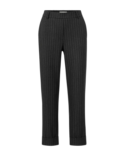 KRIJTSTREEP PANTALON ANTRACITE