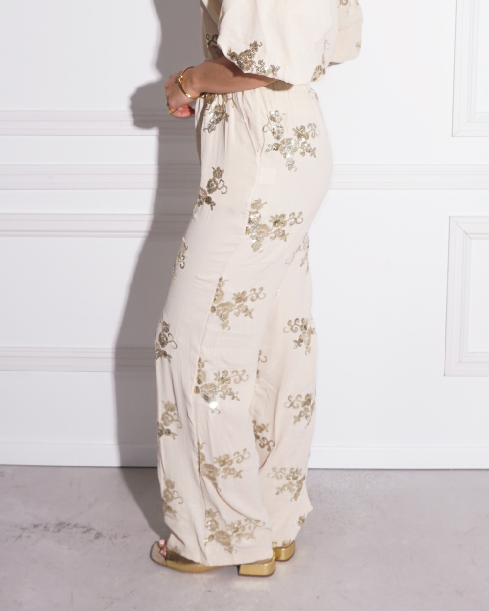 BROEK AMY BEIGE