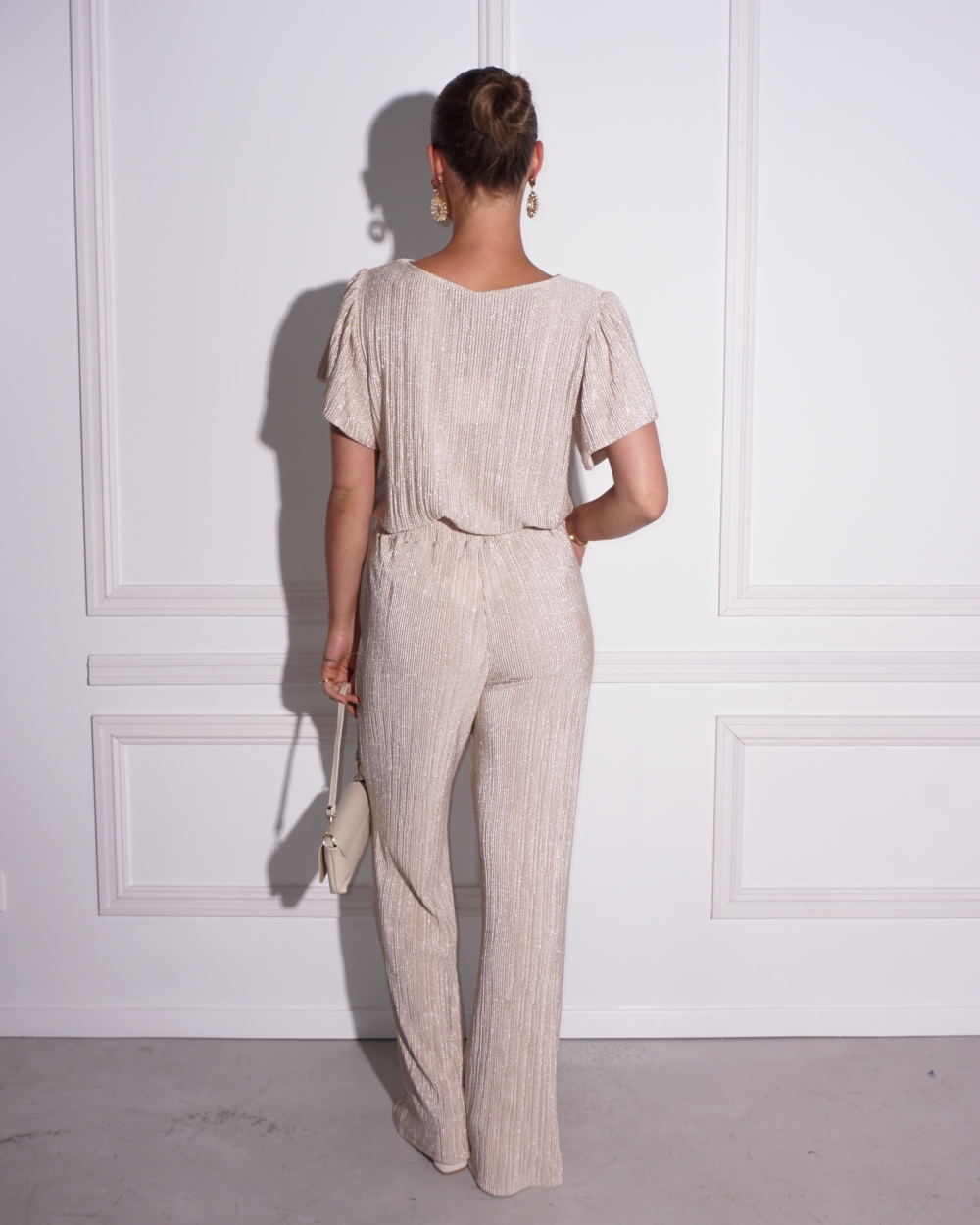 BROEK LUREX CATOO GOUD