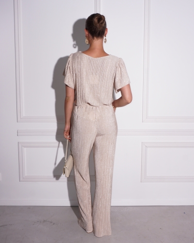 BROEK LUREX CATOO GOUD