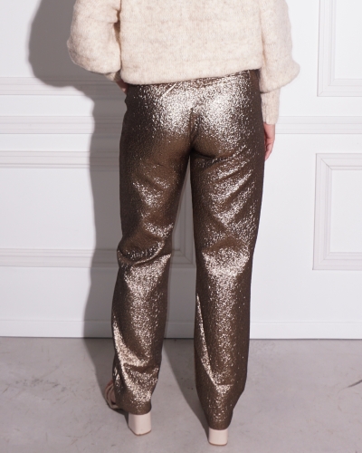 METALLIC PANTALON GOUD
